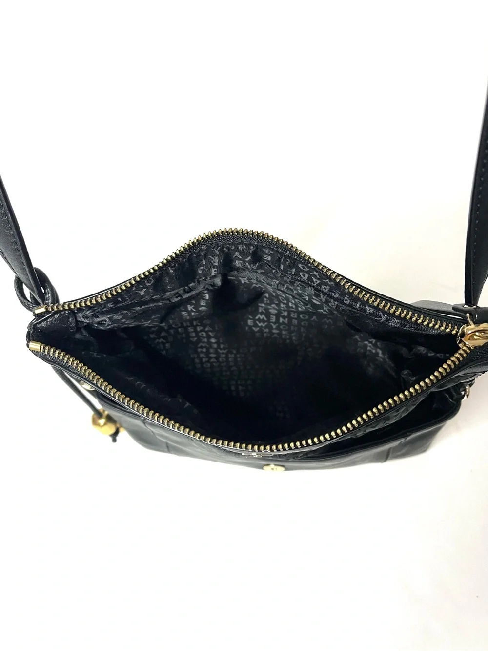 Kate Spade Fremont Place Julian Black Leather Fold-over Crossbody